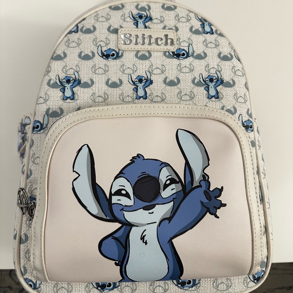 Disney Blue and White Stitch Backpack